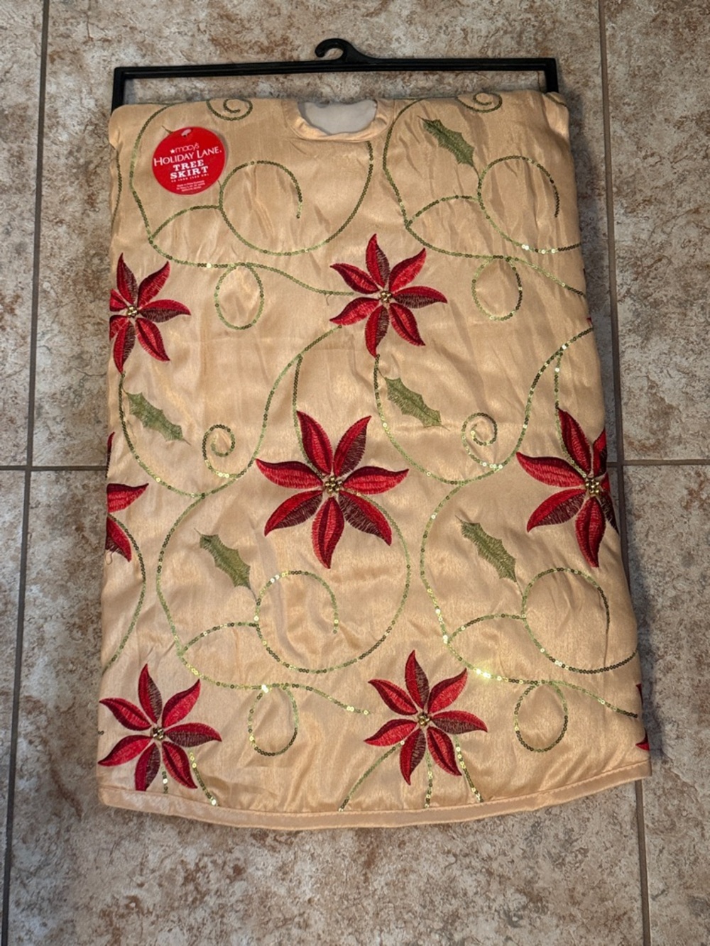 Macy’s Holiday Lane Poinsettia Tree Skirt